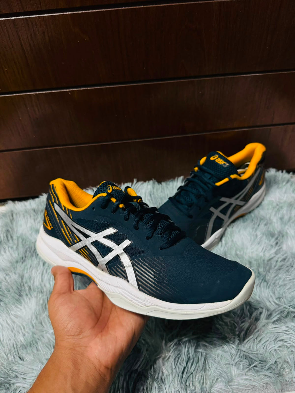 ASICS Gel-Game 8 Navy / Yellow – US 9 | EU 42.5